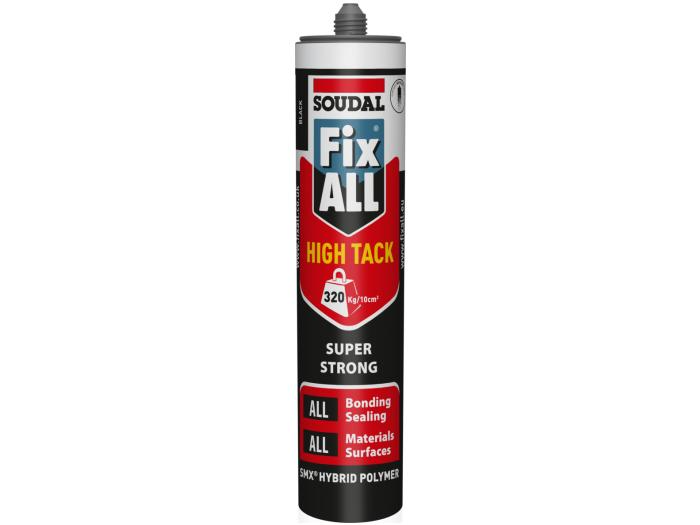 Soudal Fix ALL® HIGH TACK Hybrid polymer sealant adhesive Black 290ml