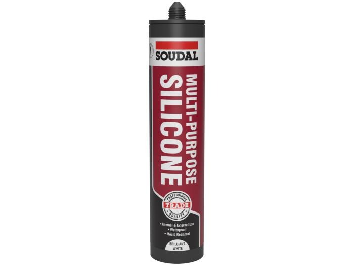 Soudal Trade Multi-Purpose Silicone White 270m