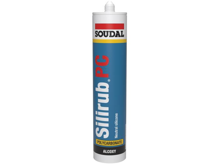 Soudal SILIRUB® PC Neutral cure building and glazing silicone sealant Transparent 300ml