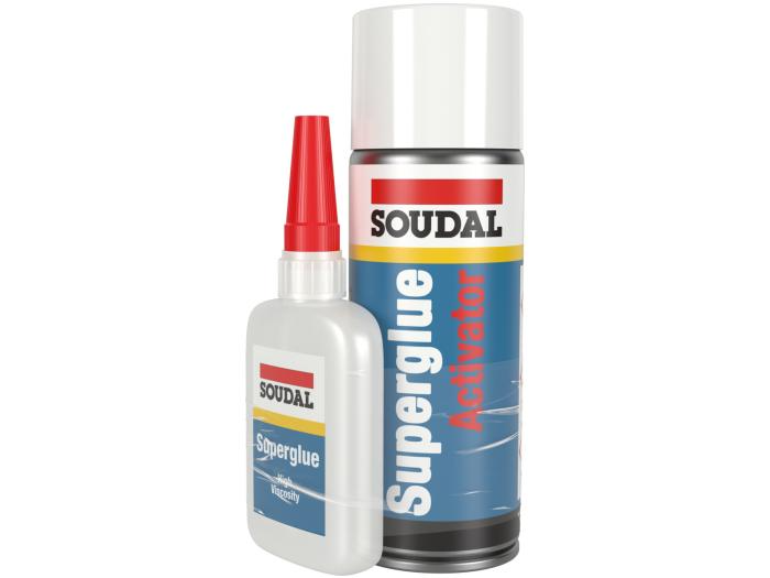 Soudal Superglue Mitre Kit (100g/400ml)