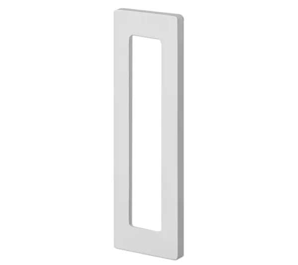 Square flush handle, self-adhesive, Stainless steel V2A, Brushed, 110 mm