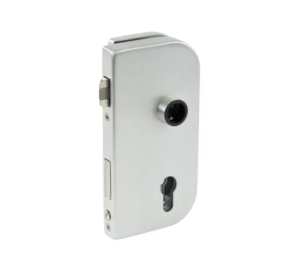 Olis glass door lock, profile cylinder thickness TSG 8-10mm, Glass thickness LSG 8.76 -10.76 mm