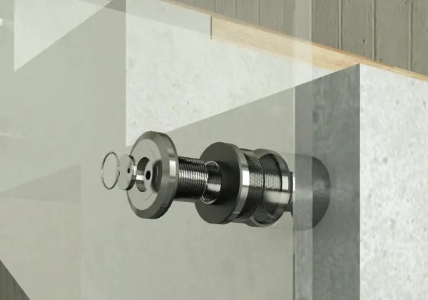 Glass Delivered | Point fixing ø 50 mm, adjustable (5)