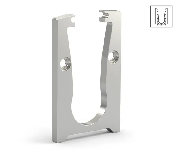 VetroMount® intermediate connector for drainage with cover profile