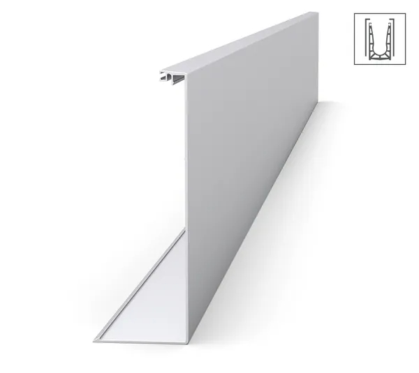 VetroMount® cover profile lateral, for side profile Y