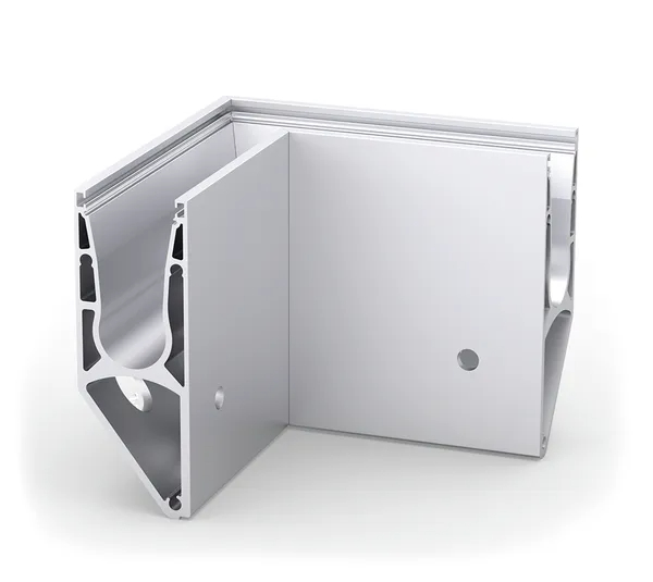 VetroMount® outside corner for side profile Y