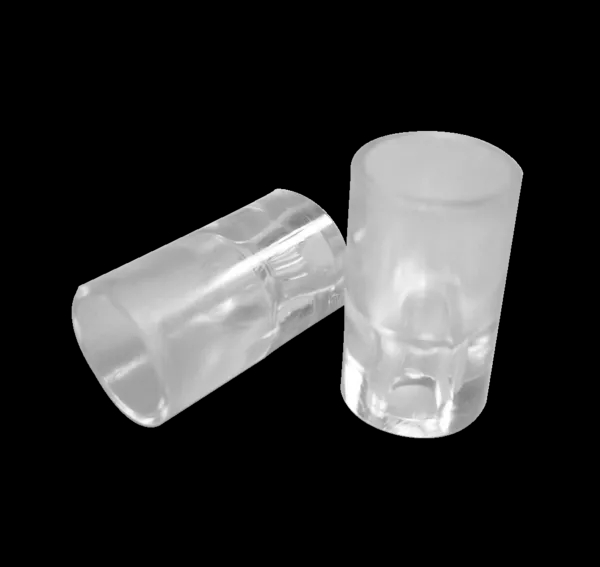 Shelf bearer, clear plastic, ø 11 x 19 mm