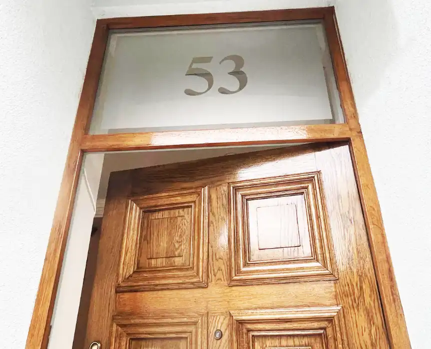 House Number or Name For Single Pane