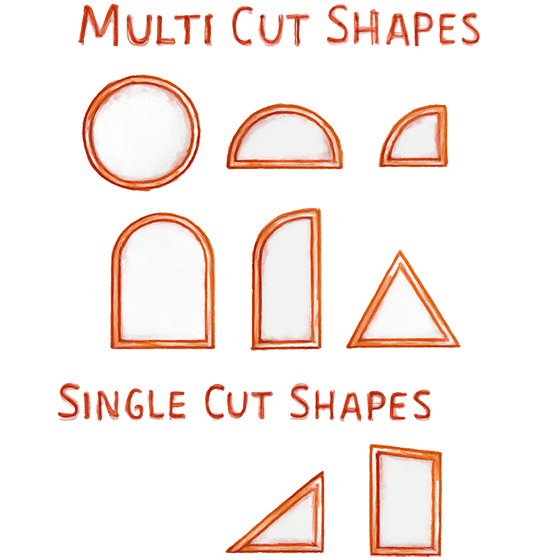 Shaped Glass Panes: Raked Tops, Arches & Custom Options For Single Pane